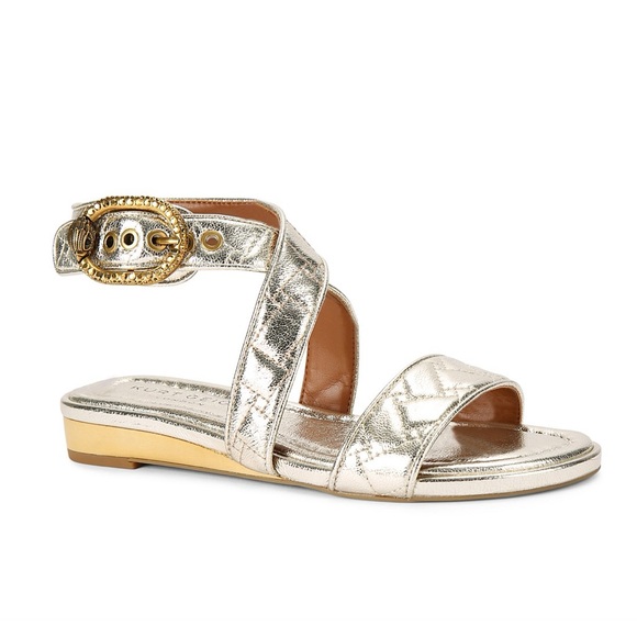 NWT KURT GEIGER LONDONMAYFAIR FLAT WRAP SANDAL Sz 36